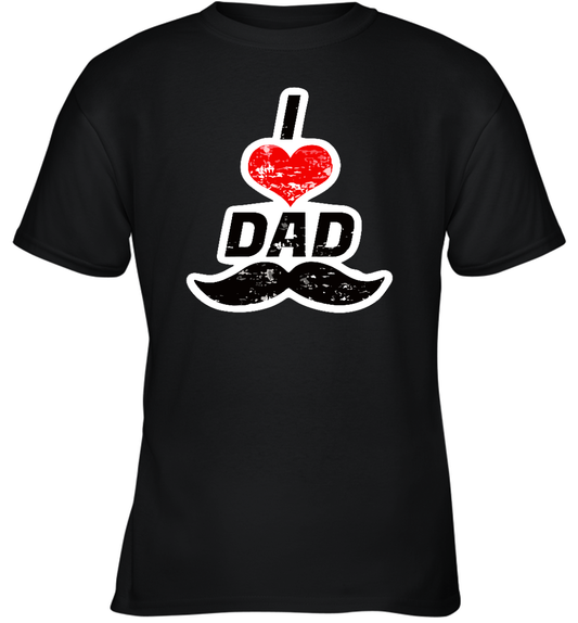 Funny I Love Hot Dads Unisex Youth T-Shirt