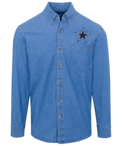 Alternative view of Dallas Cowboys Logo Denim Shirt for Men and Women