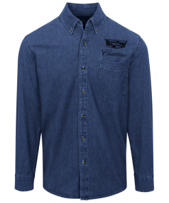 Alternative view of Cadillac logo Button Denim Shirt for Men and Women
