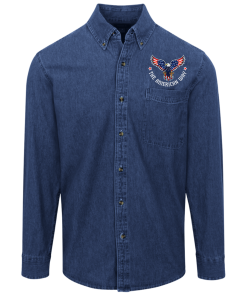 Alternative view of American eagle The American Way Logo Denim Shirt for Men and Women